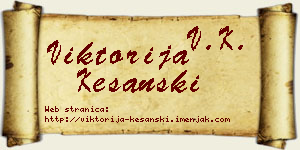 Viktorija Kešanski vizit kartica